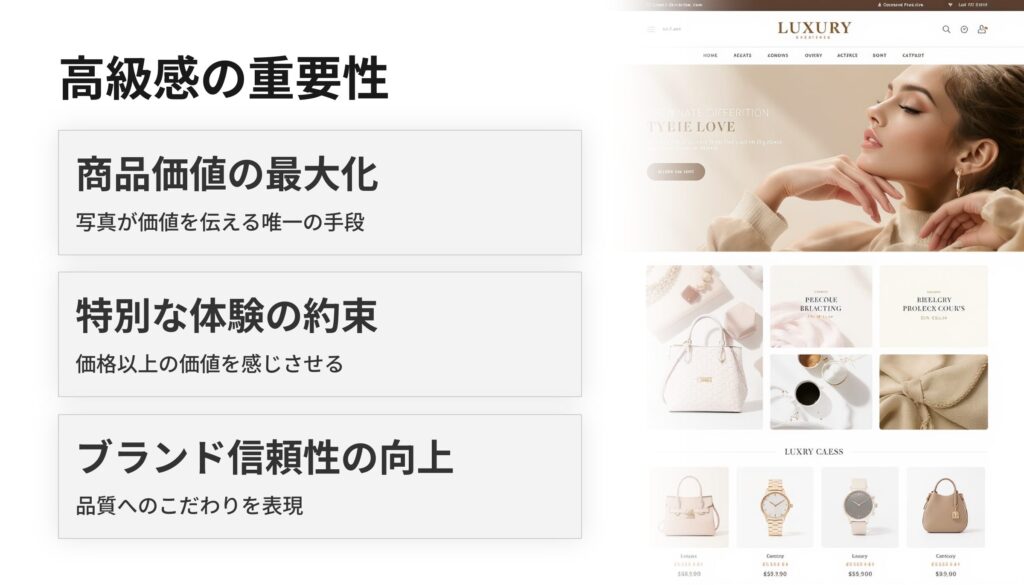 ECサイトにおける高級感の重要性
