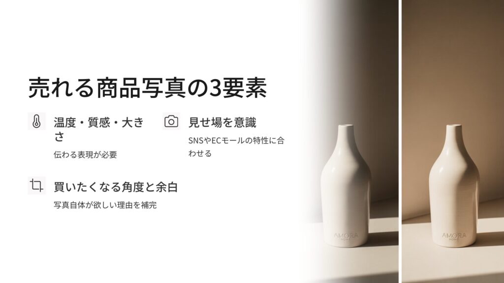 売れる商品写真の3要素