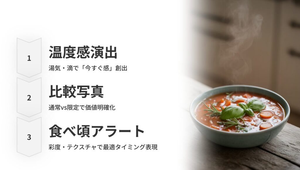 フードフォトで損失回避バイアスを刺激する
