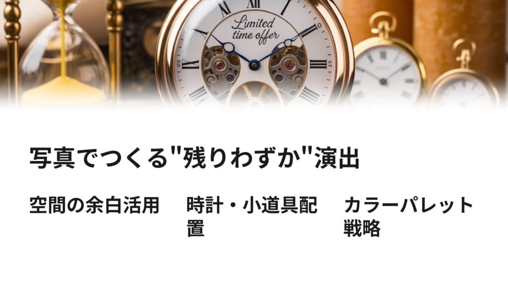 写真でつくる"残りわずか"演出