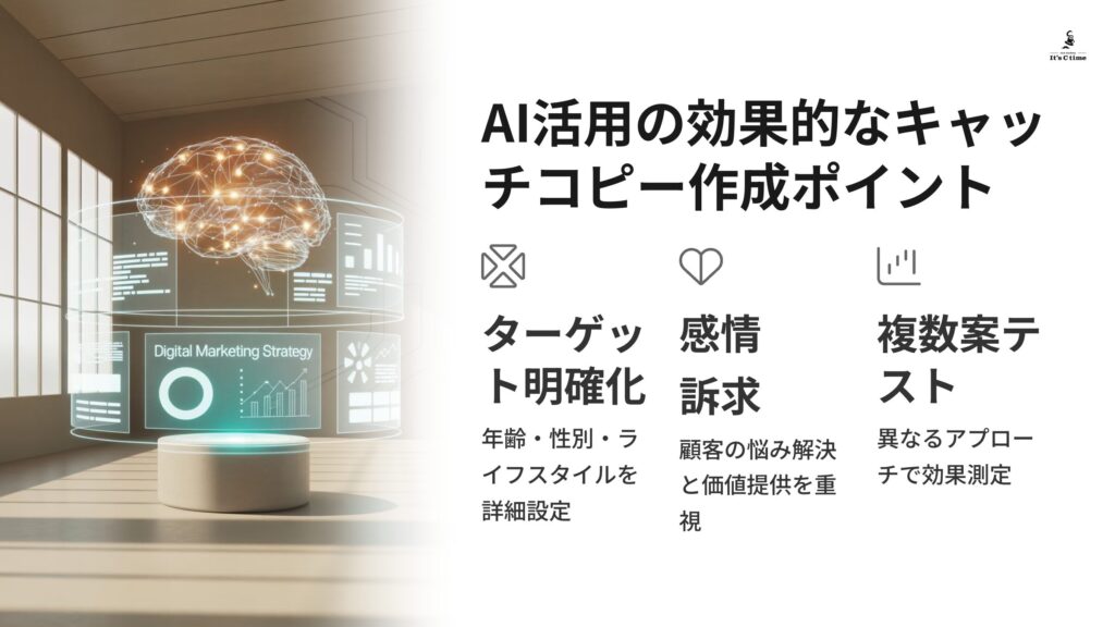 心を掴むキャッチコピーをAIで!売れる文章作成のヒント