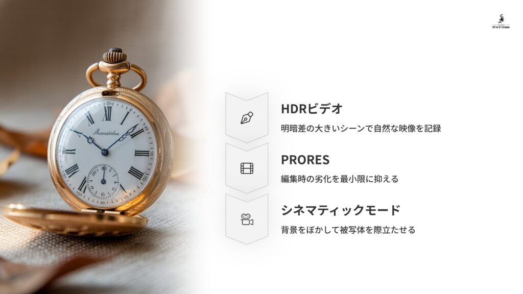 HDR PRORES シネマティック