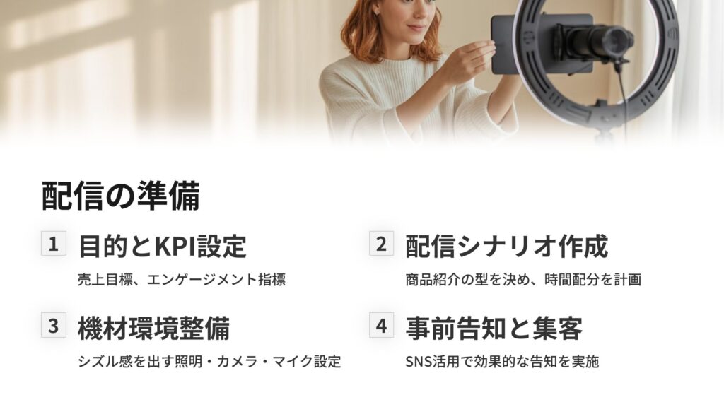 【準備編】配信の成果は8割が準備で決まる