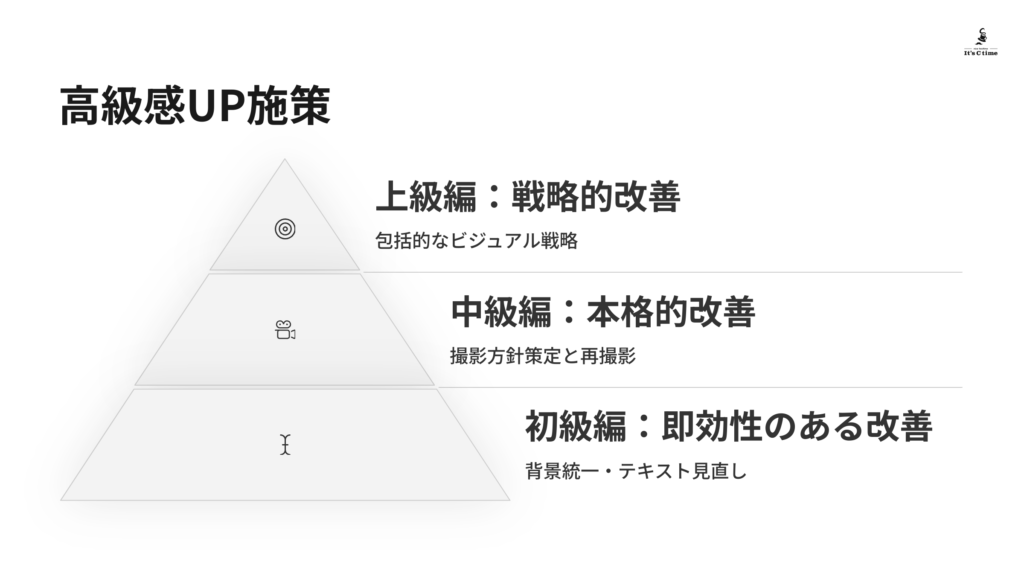 今日からできる高級感UP施策